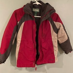 LL Bean size 8 2-in1 winter coat